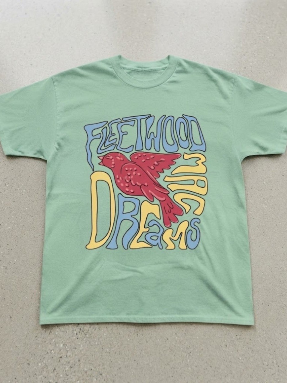 Fleetwood Dreams Graphic T-Shirt Mint Green